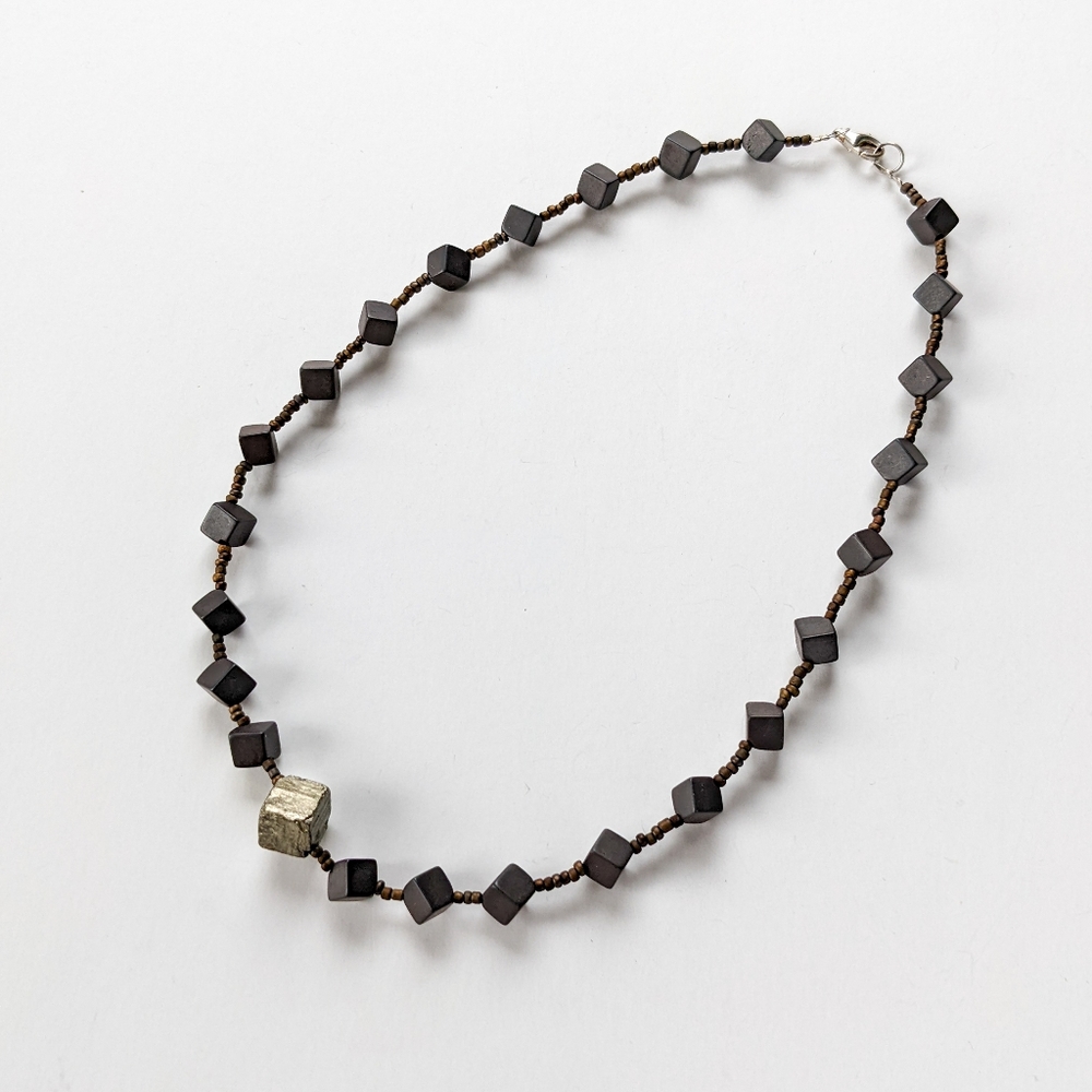 Cube Bead Necklace
